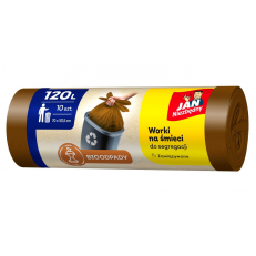 Worki do segregacji odpadów organicznych 120l 10szt